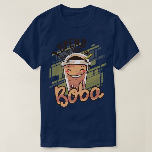 Funny Bubble Tea Boba Tea 932 T Shirt (Design framsida)