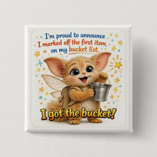 Funny Bucket List Dad Joke Button Knapp