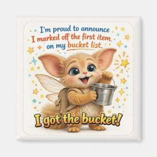 Funny Bucket List Dad Joke Magnet
