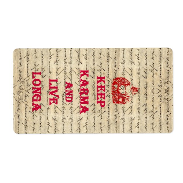 Funny Buddha säger Fraktsedel (Framsidan)