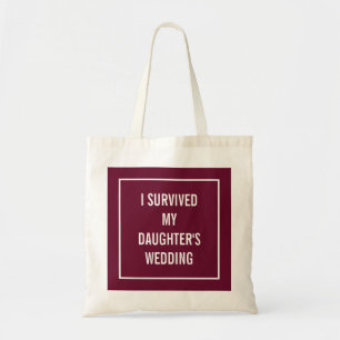 Funny Budens mamma-citat Red Merlot Tygkasse