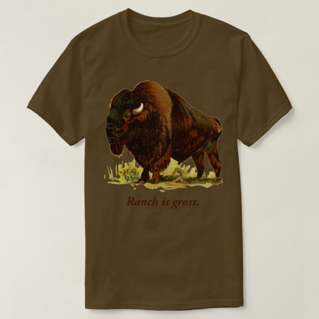 Funny Buffalo NY Gift Chicken Vingar Ranch är Gros T Shirt (Design framsida)