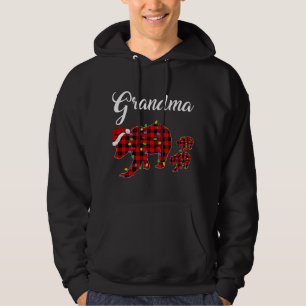 Funny Buffalo Play Grandma Bear Two Unge Christma Hoodie