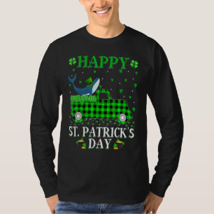 Funny Buffalo Play Grönt Lastbil Blue Whale St Pat T Shirt
