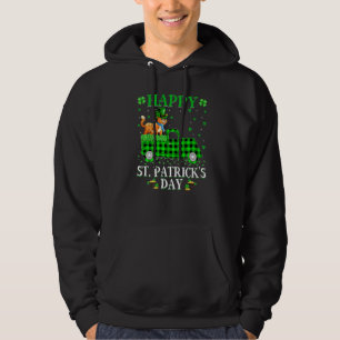 Funny Buffalo Play Grönt Lastbil Bobcat St. Patric Hoodie