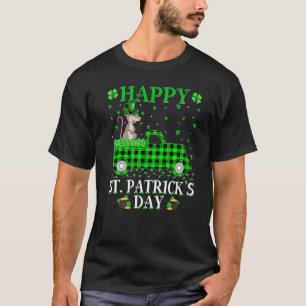 Funny Buffalo Play Grönt Lastbil Bunny St. Patrick T Shirt
