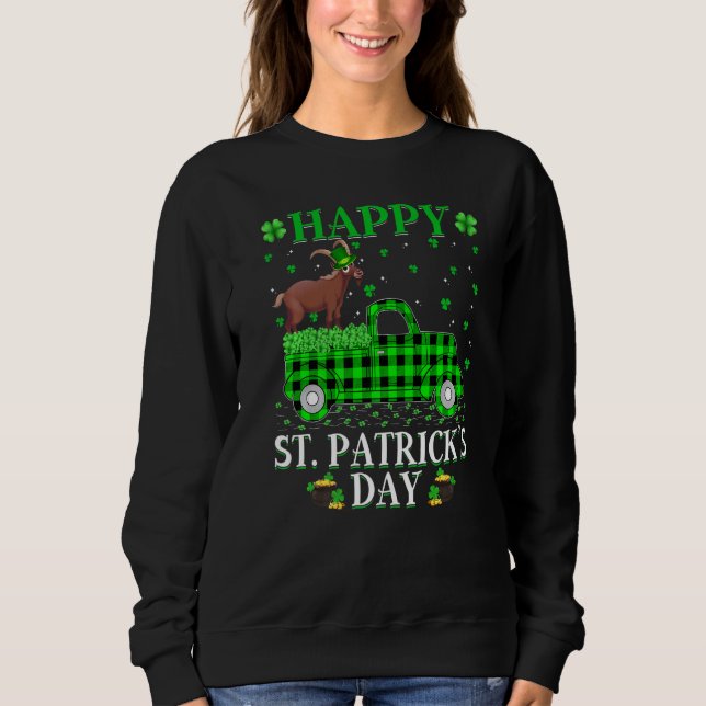 Funny Buffalo Play Grönt Lastbil Chamois St Patric T Shirt (Framsida)