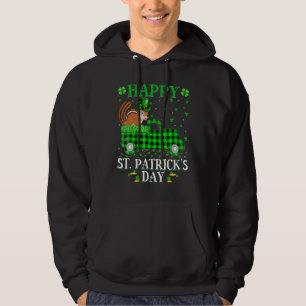 Funny Buffalo Play Grönt Lastbil Chipmunk St Patri Hoodie