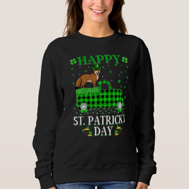 Funny Buffalo Play Grönt Lastbil Coyote St Patrick T Shirt (Framsida)