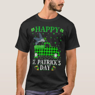 Funny Buffalo Play Grönt Lastbil Fiske St Pat T Shirt