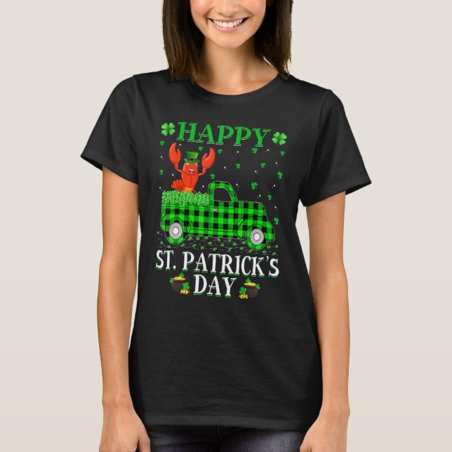 Funny Buffalo Play Grönt Lastbil Lobster Fish St P T Shirt (Framsida)