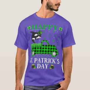 Funny Buffalo Play Grönt Lastbil Orca Fish St Patr T Shirt