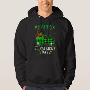Funny Buffalo Play Grönt Lastbil Scorpion St Patri Hoodie
