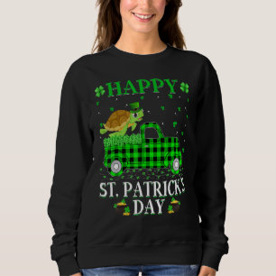 Funny Buffalo Play Grönt Lastbil Sea Turtle St Pat T Shirt