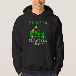 Funny Buffalo Play Grönt Lastbil Tuba St. Patrick' Hoodie