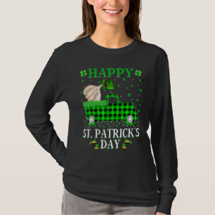 Funny Buffalo Play Grönt Lastbil Vitlic St Patrick T Shirt