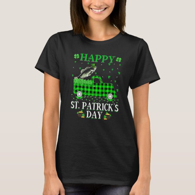 Funny Buffalo Play Grönt Lastbil Walleye Fish St P T Shirt (Framsida)