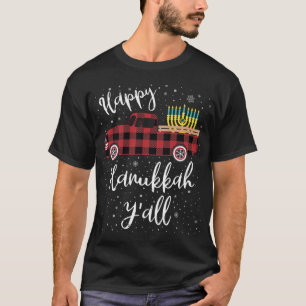 Funny Buffalo Play Lycklig Hanukkah Y'all Red Last T Shirt