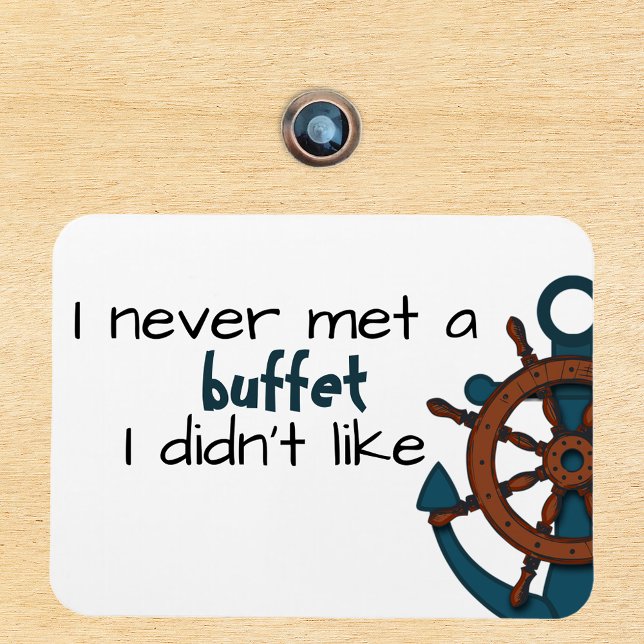 Funny Buffet Cruise Nautical Frakt Door Magnet (Skapare uppladdad)
