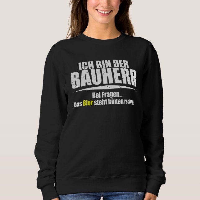 Funny Builder Builder med att säga T Shirt (Framsida)