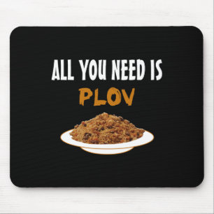 Funny Bukharian Uzbek Food - Plov Älskare Bbq Tee  Musmatta
