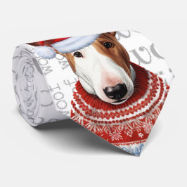 Funny Bull Terrier jul Hund älskare Slips