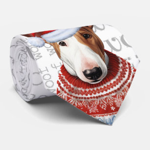 Funny Bull Terrier jul Hund älskare Slips