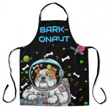 Funny Bulldog "Barkonaut" Djurälskare Kitchen Gift