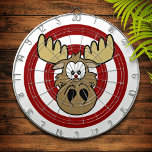 Funny Bull's Öga Moose Red Target Darttavla<br><div class="desc">Roligtens anpassningsbar är ritbord för ditt familjerum eller spelrum!</div>