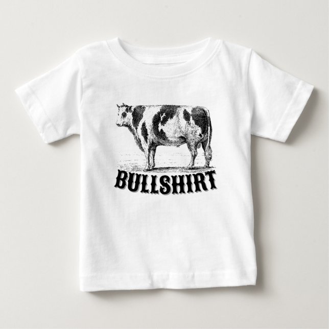 Funny Bullshirt Cow Farm Cattle Rodeo T Shirt (Framsida)