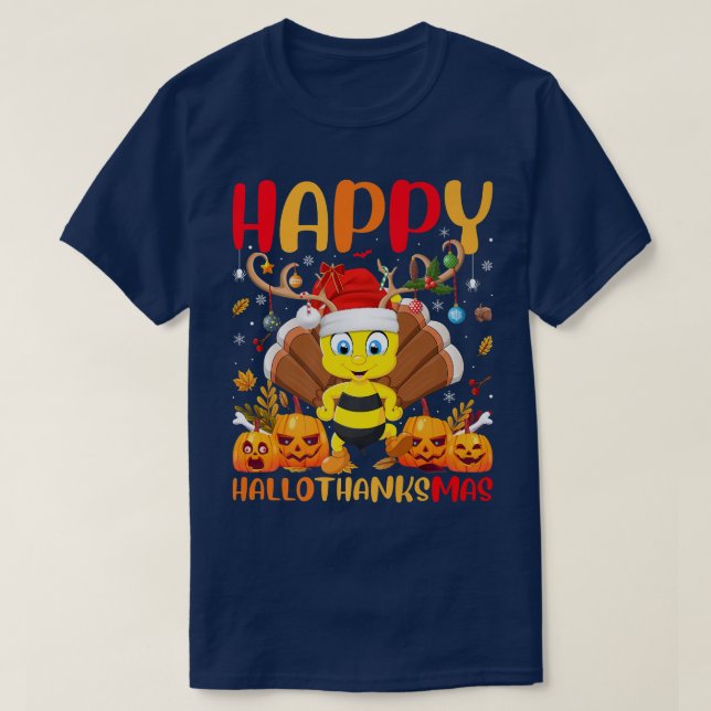 Funny Bumble Bee Lover Happy Bumble Bee HelloThank T Shirt (Design framsida)