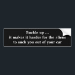 Funny Bumper Sticker - Anpassade Bildekal<br><div class="desc">Det gör det svårare för utomjordingarna att suga ut dig ur bilen.</div>