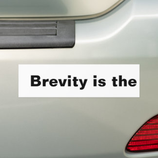 Funny Bumper Sticker Bildekal