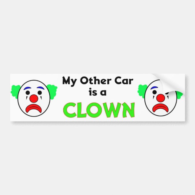 Funny Bumper Sticker Bildekal (Framsidan)