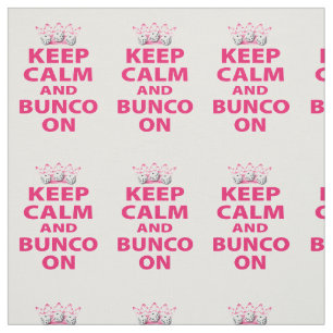 Funny Bunco Dice Novelty Behålla Lugn Tyg