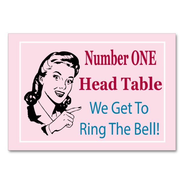 Funny Bunco Head Bord Card Bordsnummer (Framsidan)