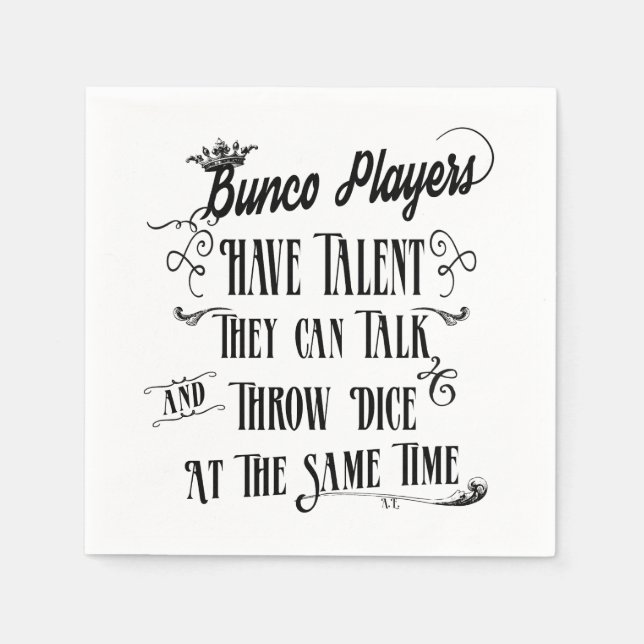 Funny Bunco Napkins Pappersservett (Framsidan)