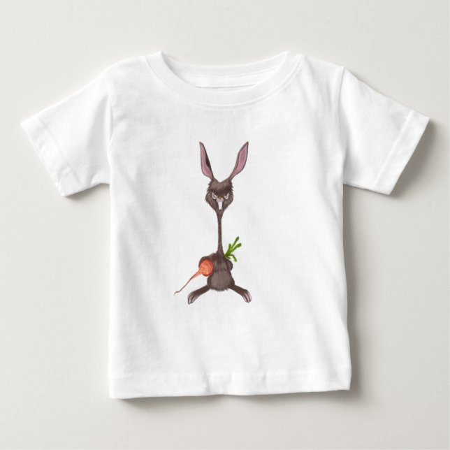 Funny Bunny Baby T-Shirt (Framsida)