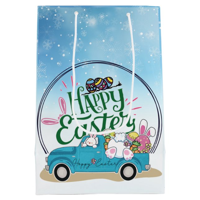 Funny Bunny Glad påsk Day (Baksidan)