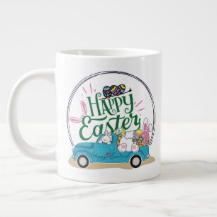 Funny Bunny Glad påsk Day Jumbo Mugg