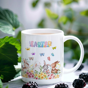 Funny Bunny Glad påsk Day Kaffemugg