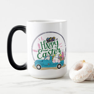 Funny Bunny Glad påsk Day Magisk Mugg