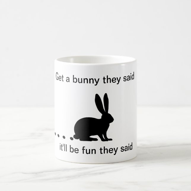 Funny Bunny Poop Coffee Mugg (Center)