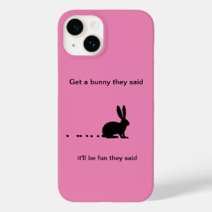 Funny Bunny Poop Fodral-Mate iPhone 14 Fodral