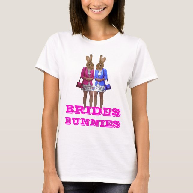Funny bunny tjej Bachelorette Party T Shirt (Framsida)