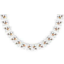 Funny Bunting Flaggor Halloween Witch Pumpkin Flie