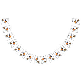 Funny Bunting Flaggor Halloween Witch Pumpkin Flie