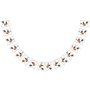 Funny Bunting Flaggor Halloween Witch Pumpkin Flie