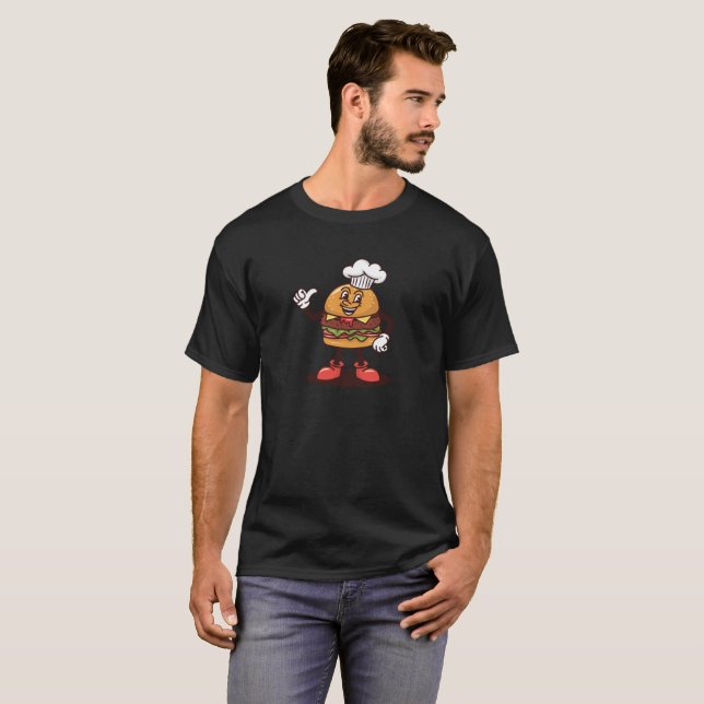 Funny Burger T Shirt (Hel framsida)