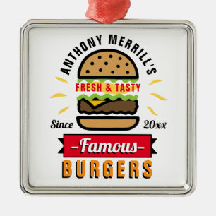 Funny Burgers eget namn Ornament